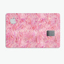 Pink Watercolor Tiger Pattern - Premium Protective Decal Skin-Kit for the Apple Credit Card