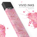 Pink Watercolor Tiger Pattern - Premium Decal Protective Skin-Wrap Sticker compatible with the Juul Labs vaping device