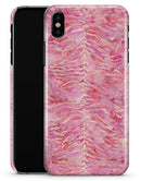 Pink Watercolor Tiger Pattern - iPhone X Clipit Case