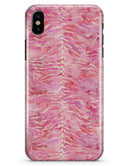 Pink Watercolor Tiger Pattern - iPhone X Clipit Case
