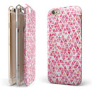 Pink Watercolor Triangle Pattern iPhone 6/6s or 6/6s Plus 2-Piece Hybrid INK-Fuzed Case