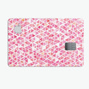 Pink Watercolor Triangle Pattern - Premium Protective Decal Skin-Kit for the Apple Credit Card
