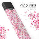 Pink Watercolor Triangle Pattern - Premium Decal Protective Skin-Wrap Sticker compatible with the Juul Labs vaping device