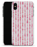 Pink Watercolor Triangle Pattern V2 - iPhone X Clipit Case