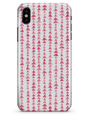 Pink Watercolor Triangle Pattern V2 - iPhone X Clipit Case