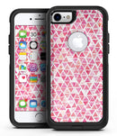 Pink Watercolor Triangle Pattern - iPhone 7 or 8 OtterBox Case & Skin Kits