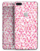 Pink Watercolor Triangle Pattern - Skin-kit for the iPhone 8 or 8 Plus