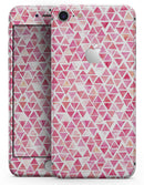 Pink Watercolor Triangle Pattern - Skin-kit for the iPhone 8 or 8 Plus