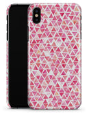Pink Watercolor Triangle Pattern - iPhone X Clipit Case