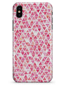 Pink Watercolor Triangle Pattern - iPhone X Clipit Case