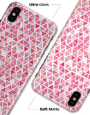 Pink Watercolor Triangle Pattern - iPhone X Clipit Case