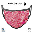 Pink Watercolor V3 - Made in USA Mouth Cover Unisex Anti-Dust Cotton Blend Reusable & Washable Face Mask with Adjustable Sizing for Adult or Child