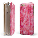 Pink Watercolor Woodgrain iPhone 6/6s or 6/6s Plus 2-Piece Hybrid INK-Fuzed Case