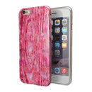 Pink Watercolor Woodgrain iPhone 6/6s or 6/6s Plus 2-Piece Hybrid INK-Fuzed Case