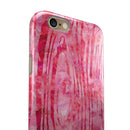 Pink Watercolor Woodgrain iPhone 6/6s or 6/6s Plus 2-Piece Hybrid INK-Fuzed Case