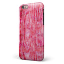 Pink Watercolor Woodgrain iPhone 6/6s or 6/6s Plus 2-Piece Hybrid INK-Fuzed Case