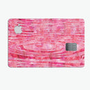 Pink Watercolor Woodgrain - Premium Protective Decal Skin-Kit for the Apple Credit Card
