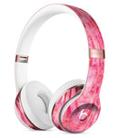 Pink Watercolor Woodgrain Full-Body Skin Kit for the Beats by Dre Solo 3 Wireless Headphones