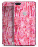 Pink Watercolor Woodgrain - Skin-kit for the iPhone 8 or 8 Plus