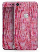 Pink Watercolor Woodgrain - Skin-kit for the iPhone 8 or 8 Plus