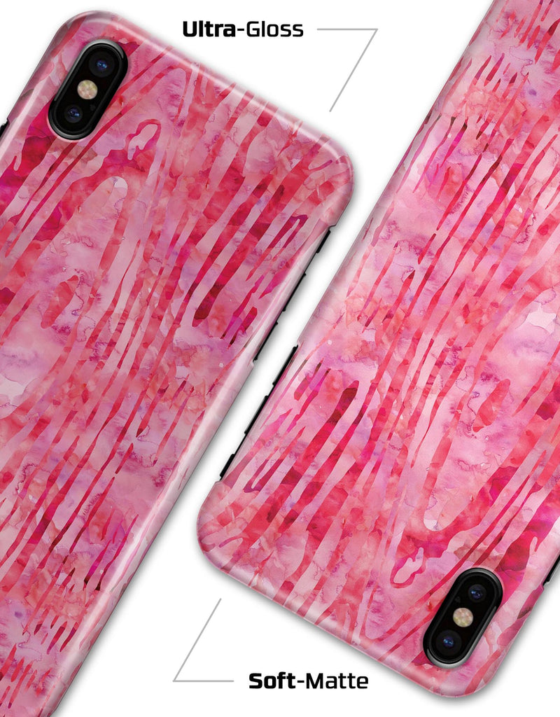 Pink Watercolor Woodgrain - iPhone X Clipit Case