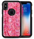 Pink Watercolor Woodgrain - iPhone X OtterBox Case & Skin Kits