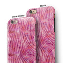 Pink Watercolor Zebra Pattern iPhone 6/6s or 6/6s Plus 2-Piece Hybrid INK-Fuzed Case