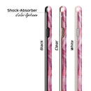 Pink Watercolor Zebra Pattern iPhone 6/6s or 6/6s Plus 2-Piece Hybrid INK-Fuzed Case