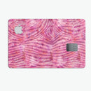 Pink Watercolor Zebra Pattern - Premium Protective Decal Skin-Kit for the Apple Credit Card