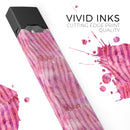 Pink Watercolor Zebra Pattern - Premium Decal Protective Skin-Wrap Sticker compatible with the Juul Labs vaping device