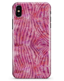 Pink Watercolor Zebra Pattern - iPhone X Clipit Case