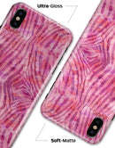 Pink Watercolor Zebra Pattern - iPhone X Clipit Case