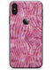 Pink Watercolor Zebra Pattern - iPhone X Skin-Kit