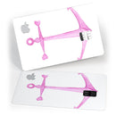 Pink Watercolored Heart Anchor - Premium Protective Decal Skin-Kit for the Apple Credit Card