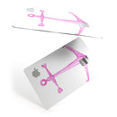 Pink Watercolored Heart Anchor - Premium Protective Decal Skin-Kit for the Apple Credit Card