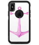 Pink Watercolored Heart Anchor - iPhone X OtterBox Case & Skin Kits