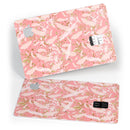 Pink Waterstrokes Over Scattered Gold - Premium Protective Decal Skin-Kit for the Apple Credit Card