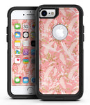 Pink Waterstrokes Over Scattered Gold - iPhone 7 or 8 OtterBox Case & Skin Kits