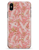 Pink Waterstrokes Over Scattered Gold - iPhone X Clipit Case