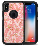 Pink Waterstrokes Over Scattered Gold - iPhone X OtterBox Case & Skin Kits