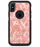 Pink Waterstrokes Over Scattered Gold - iPhone X OtterBox Case & Skin Kits