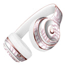 Pink Wavy Leaves Pattern Full-Body Skin Kit for the Beats by Dre Solo 3 Wireless Headphones