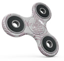 Pink Wavy Leaves Pattern Full-Body Fidget Spinner Skin-Kit