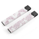 Pink Wavy Leaves Pattern - Premium Decal Protective Skin-Wrap Sticker compatible with the Juul Labs vaping device