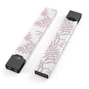 Pink Wavy Leaves Pattern - Premium Decal Protective Skin-Wrap Sticker compatible with the Juul Labs vaping device