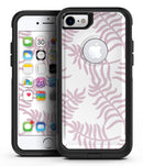 Pink Wavy Leaves Pattern - iPhone 7 or 7 Plus Commuter Case Skin Kit