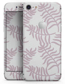 Pink Wavy Leaves Pattern - Skin-kit for the iPhone 8 or 8 Plus