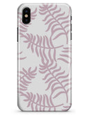 Pink Wavy Leaves Pattern - iPhone X Clipit Case