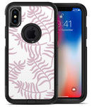 Pink Wavy Leaves Pattern - iPhone X OtterBox Case & Skin Kits