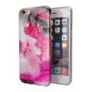 Pink and Black Absorbed Watercolor Texture iPhone 6/6s or 6/6s Plus 2-Piece Hybrid INK-Fuzed Case